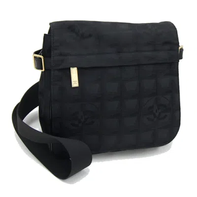Pre-owned Chanel Black Nylon Canvas Shoulder Bag ()
