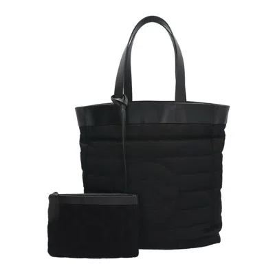 Pre-owned Chanel Black Nylon Cotton Tote Bag ()