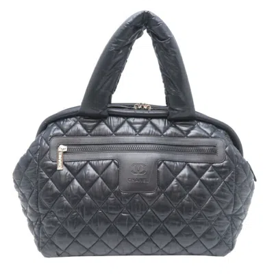 Pre-owned Chanel Black Nylon Handbag Tote Bag ()