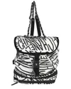 Chanel Black Nylon Printed Coco Neige Backpack (authentic Pre-loved)