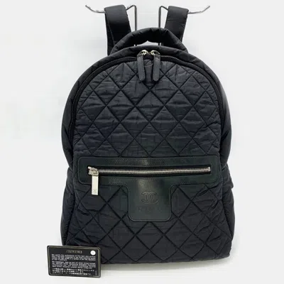 Pre-owned Chanel Matelasse 20 Series Nylon Black Cococoon Fluffy Backpack