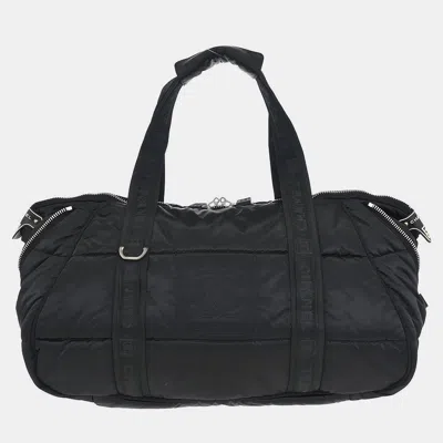 Pre-owned Chanel Black Nylon Sport Line Gym Bag