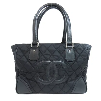 Pre-owned Chanel Black Nylon Tote Bag ()