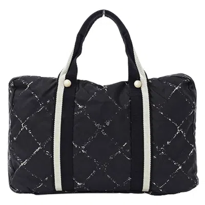 Pre-owned Chanel Black Nylon Tote Bag ()
