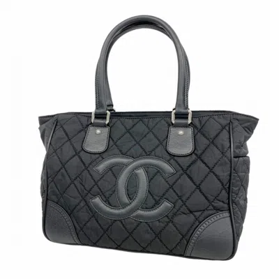 Pre-owned Chanel Black Nylon Tote Bag ()