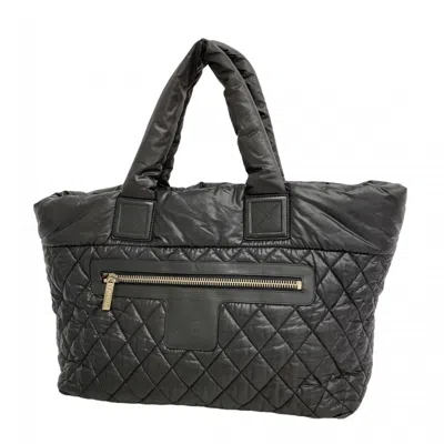 Pre-owned Chanel Black Nylon Tote Bag ()