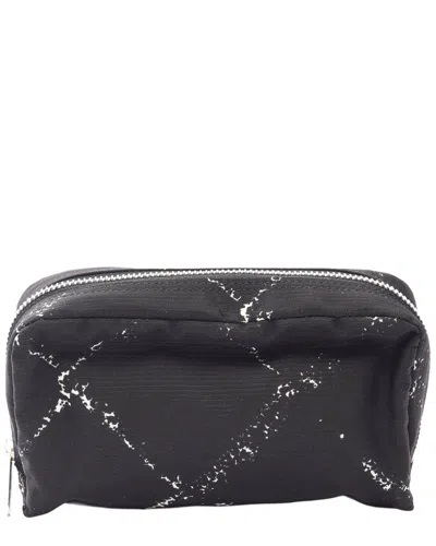 Pre-owned Chanel Black Nylon Travel Line Pouch (authentic Pre-loved)
