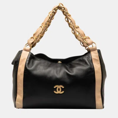 Pre-owned Chanel Black Olsen Shoulder Bag