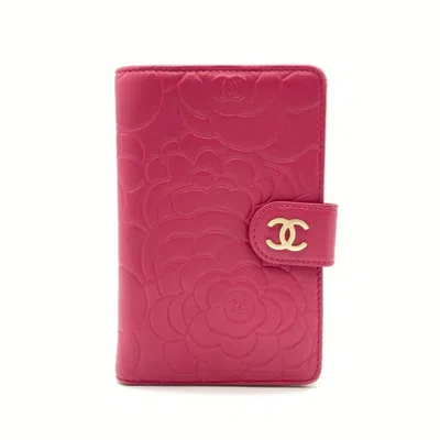 Pre-owned Chanel Black Pink Wallet (bi-fold) () In Black, Pink