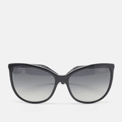 Pre-owned Chanel Black Polarized 5352 A Butterfly Sunglasses