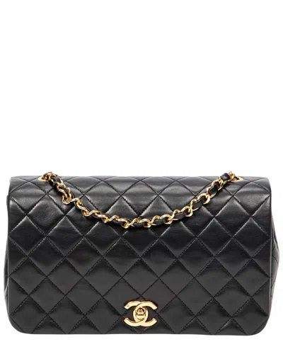 Chanel Black Quilted Lambskin Leather Mademoiselle Full Flap (authentic Pre-  Loved)
