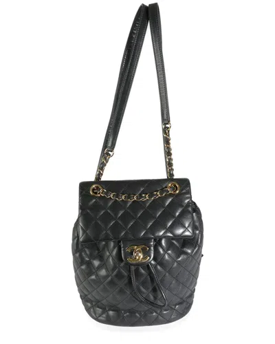 Pre-owned Chanel Black Quilted Lambskin Urban Spirit Backpack (authentic Pre-loved)