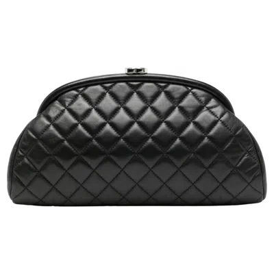 Pre-owned Chanel Black Quilted Timeless Clutch