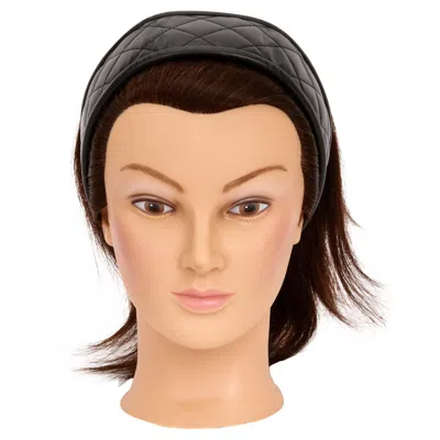 Pre-owned Chanel Black Quilted Vintage Headband