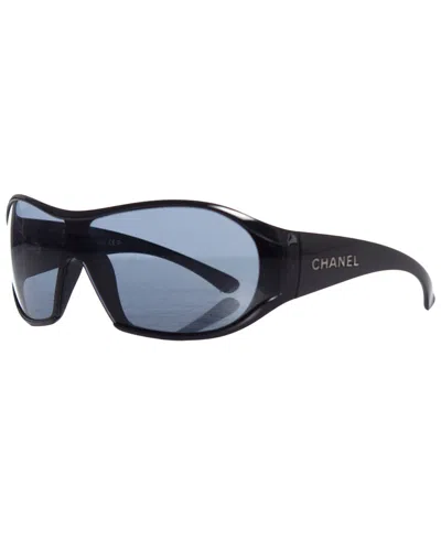 Pre-owned Chanel Black Shield Sunglasses (authentic Pre-loved)