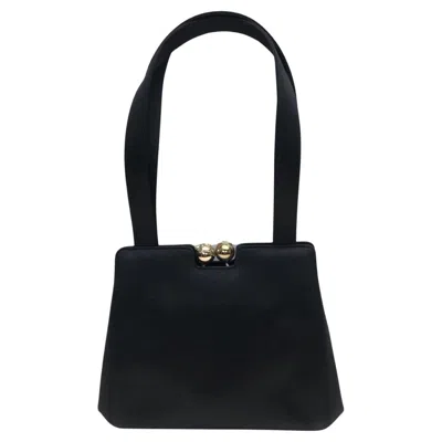 Pre-owned Chanel Black Silk Purse Handbag