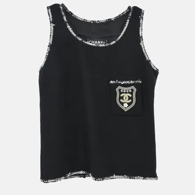 Pre-owned Chanel Black Sleeveless Tank Top 34