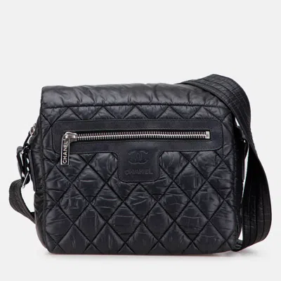 Pre-owned Chanel Black Small Nylon Coco Cocoon Flap Crossbody