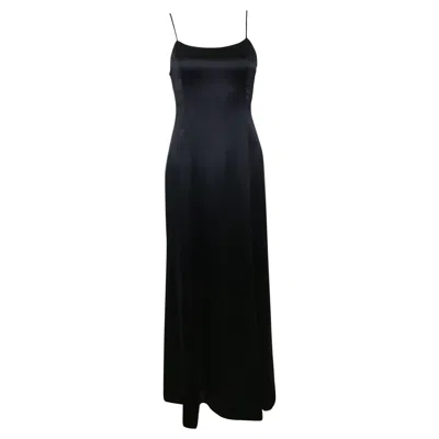 Pre-owned Chanel Black Spaghetti Strap Backless Silk Maxi Dress