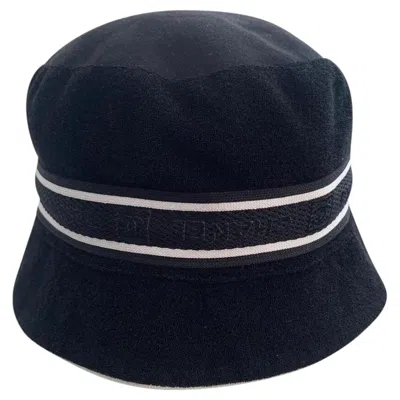 Pre-owned Chanel Black Sport Line Cc Logo Bucket Hat Y2k