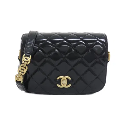 Pre-owned Chanel Black Suede Leather Shoulder Bag ()