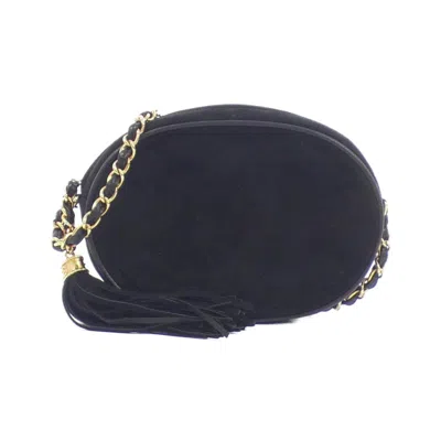 Pre-owned Chanel Black Suede Shoulder Bag ()