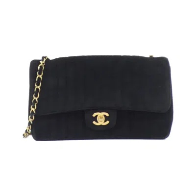 Pre-owned Chanel Black Suede Shoulder Bag ()