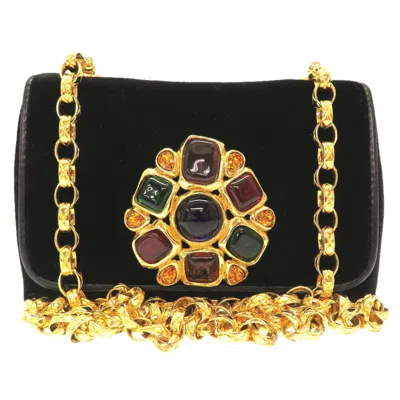 Pre-owned Chanel Black Suede Shoulder Bag ()