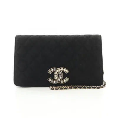Pre-owned Chanel Black Suede Shoulder Bag ()