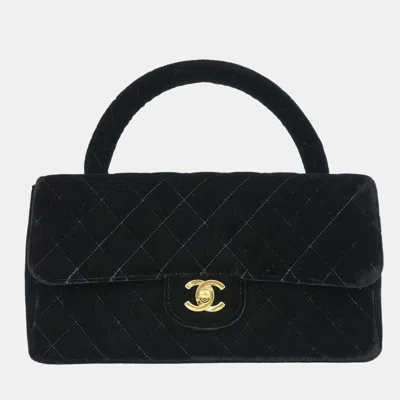 Pre-owned Chanel Black Velvet Handbag