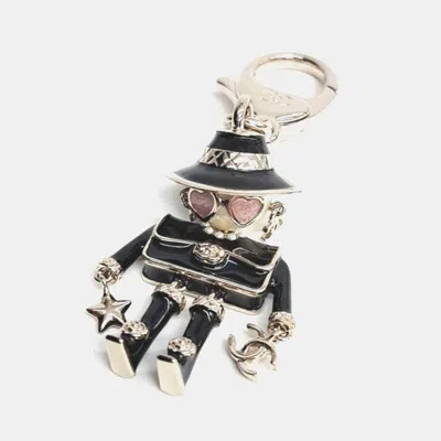 Pre-owned Chanel Black/gold Keyring