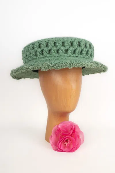 Pre-owned Chanel Blended Mohair And Cashmere Hat, 2009 In Brown