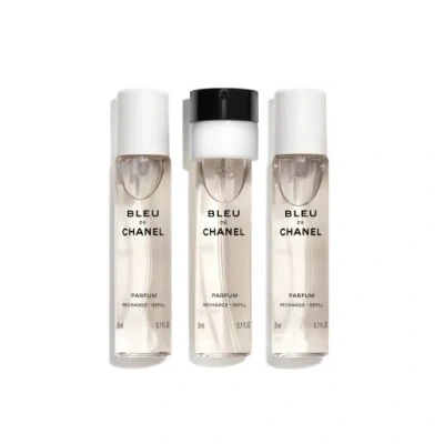 Chanel Bleu De  Twist And Spray Refill Set - Parfum In White