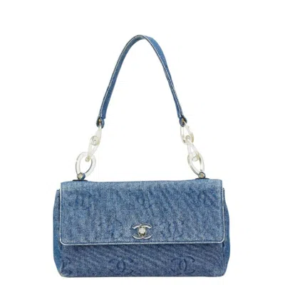Pre-owned Chanel Blue Blue Shoulder Bag () In Multi