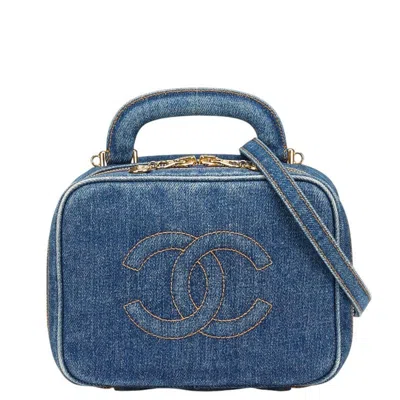 Pre-owned Chanel Blue Blue Shoulder Bag Vanity Bag () In Multi