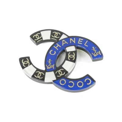 Pre-owned Chanel Blue Brooch () In Multi