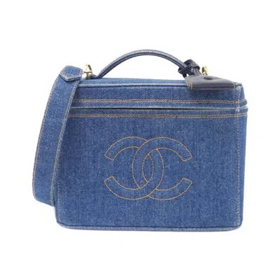 Pre-owned Chanel Blue Denim Handbag ()