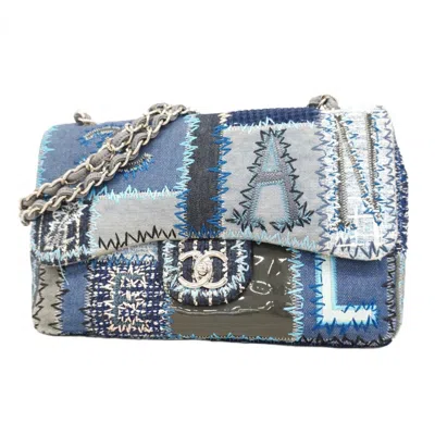 Pre-owned Chanel Blue Denim Shoulder Bag ()
