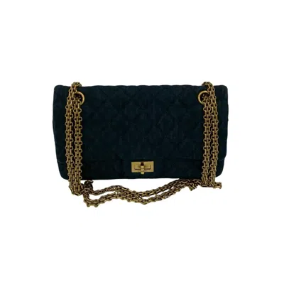 Pre-owned Chanel Blue Denim Shoulder Bag ()