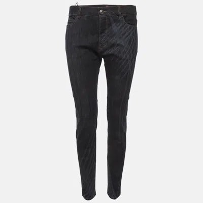 Pre-owned Chanel Blue Denim Slim Fit Jeans M/waist 30"