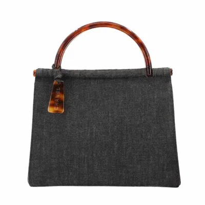 Pre-owned Chanel Blue Handbag () In Black