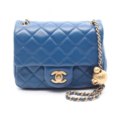 Pre-owned Chanel Blue Leather Shoulder Bag ()
