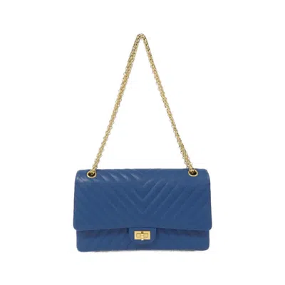 Pre-owned Chanel Blue Leather Shoulder Bag ()