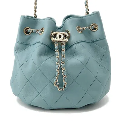 Pre-owned Chanel Blue Leather Shoulder Bag ()