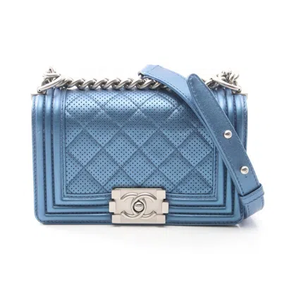 Pre-owned Chanel Blue Leather Shoulder Bag ()
