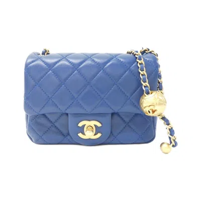Pre-owned Chanel Blue Leather Shoulder Bag ()
