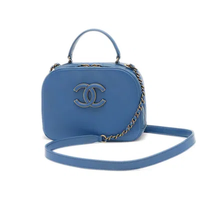 Pre-owned Chanel Blue Leather Shoulder Bag ()