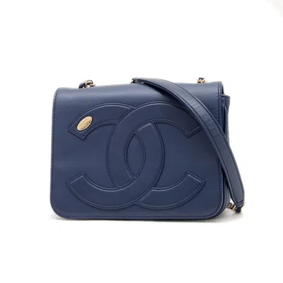 Pre-owned Chanel Blue Leather Shoulder Bag ()