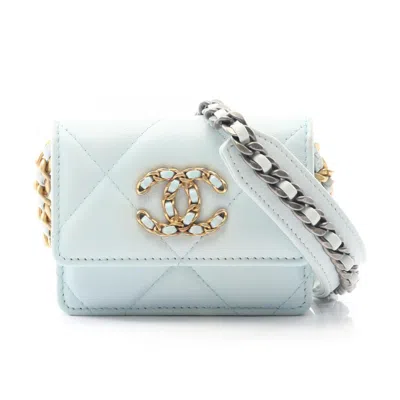 Pre-owned Chanel Blue Leather Shoulder Bag ()