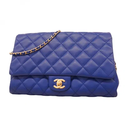 Pre-owned Chanel Blue Leather Shoulder Bag ()
